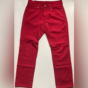 Levi's Men's Red Denim Jeans Size W 32 x L 32